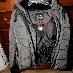 HFX Gray Puffer Jacket